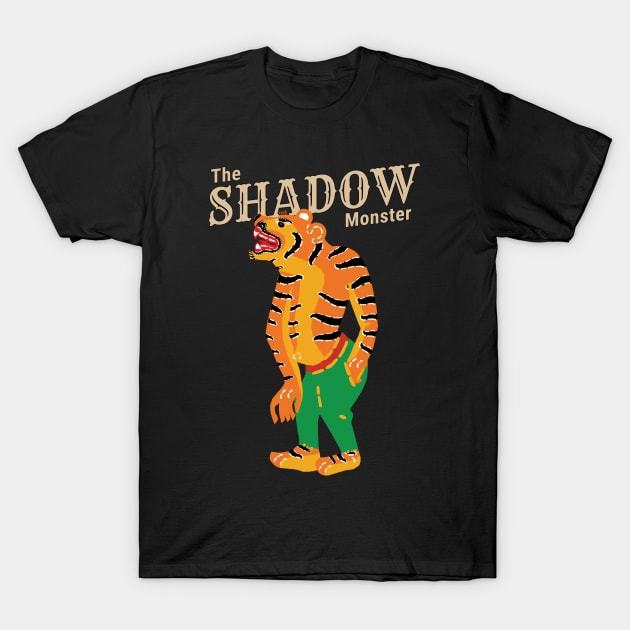 Vintage Tiger The Shadow Monster T-Shirt by KewaleeTee